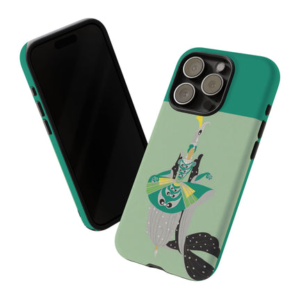 Peacock Dancer Phone Case – Opulent Glamour & Theatrical Elegance