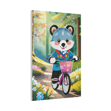 Furry Cyclist Matte Canvas, Stretched, 0.75"