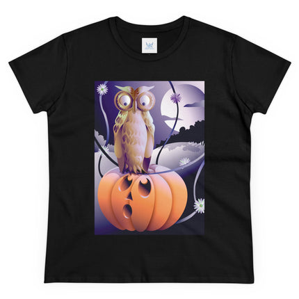 The Startled Pumpkin Women's Midweight Cotton Tee