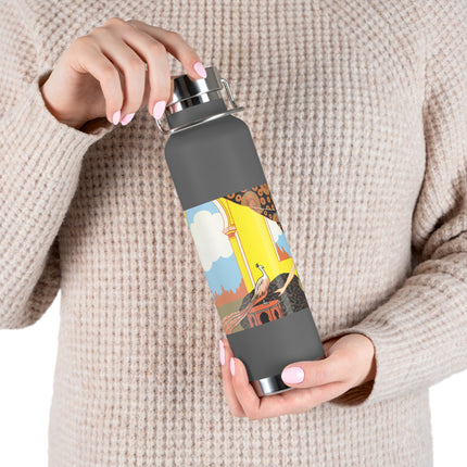 Glimpses of Opulence by Ezio Anichini Copper Vacuum Insulated Bottle, 22oz