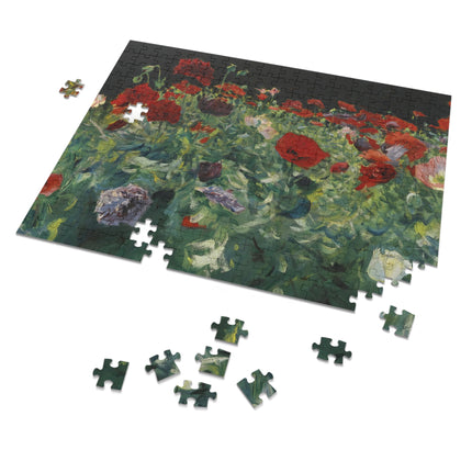 Poppies (A Study of Poppies for Carnation, Lily, Lily, Rose) by John Singer Sargent Puzzle (30, 110, 252, 500-Piece)
