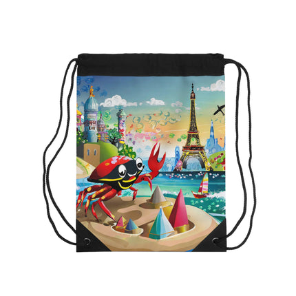 Crab Architect Drawstring Bag
