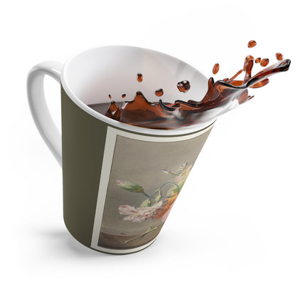 Floral Still Life by Georgius Jacobus Johannes van Os Latte Mug