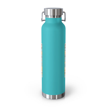 Reproduction of S-Spiral Frieze by Emile Gilliéron Copper Vacuum Insulated Bottle, 22oz