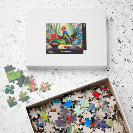Cyberpunk Rooster Puzzle (110, 252, 520-piece)