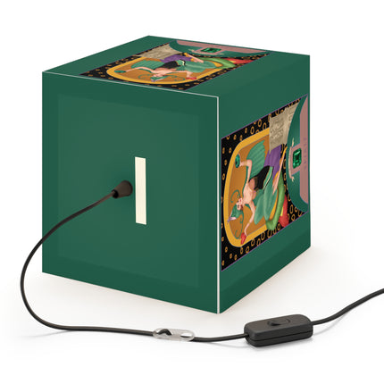 May & Emerald (from the Gem Series) by Sofia Chiostri Light Cube Lamp