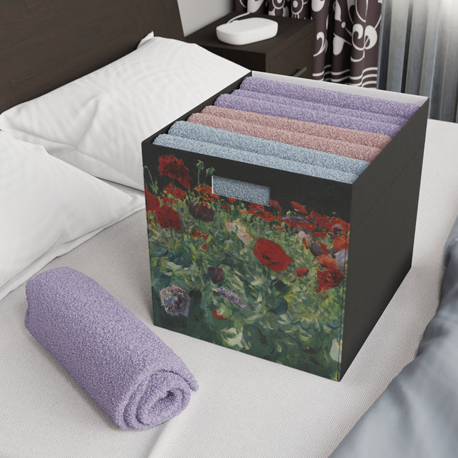 Poppies (A Study of Poppies for Carnation, Lily, Lily, Rose) by John Singer Sargent Felt Storage Box