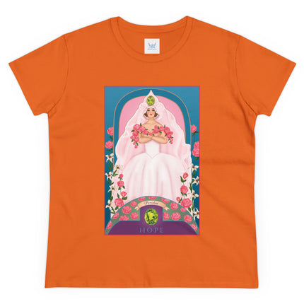 August & Peridot (from the Gem Series) by Sofia Chiostri Women's Midweight Cotton Tee