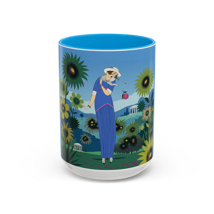 The Secret Language Of Flowers Colorful Mugs – Art Deco Botanical Elegance