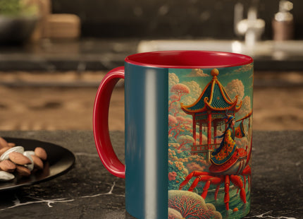 The Celestial Crab Navigator Colorful Mugs (11oz, 15oz)