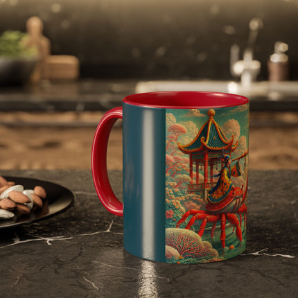 The Celestial Crab Navigator Colorful Mugs (11oz, 15oz)