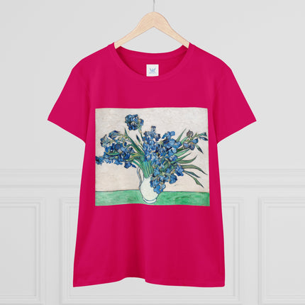 Irises by Van Gogh Women's Midweight Cotton Tee