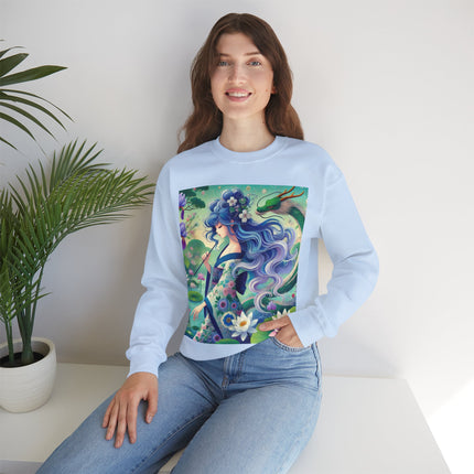 Fairy of the Koi Pond Heavy Blend™ Crewneck Sweatshirt