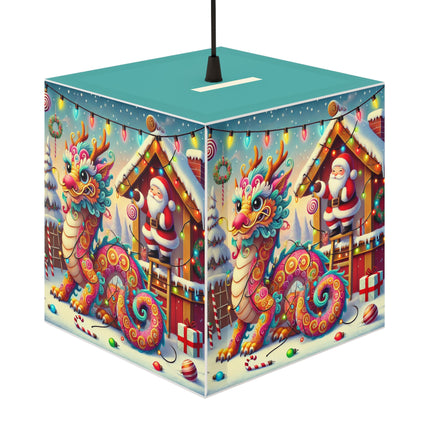 Playful Dragon's Christmas Light Cube Lamp