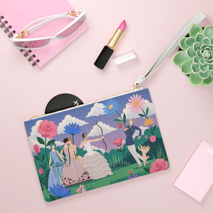 🏹🌸 Cupid’s Arrow Clutch Bag – Art Deco Garden Romance