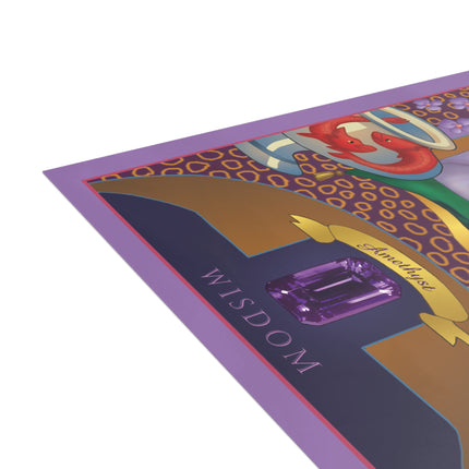 February & Amethyst (from the Gem Series) by Sofia Chiostri Postcards (envelopes included) - Bundles of 10, 30, 50 Pieces