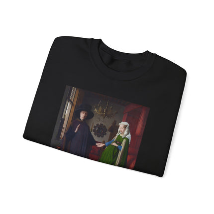 Arnolfini Portrait by Jan Van Eyck Heavy Blend™ Crewneck Sweatshirt