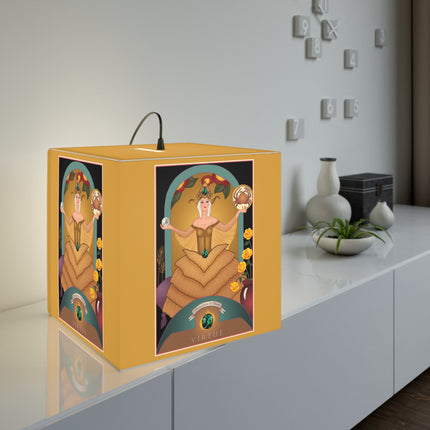 June & Pearl, Alexandrite Zodiac Light Cube Lamp
