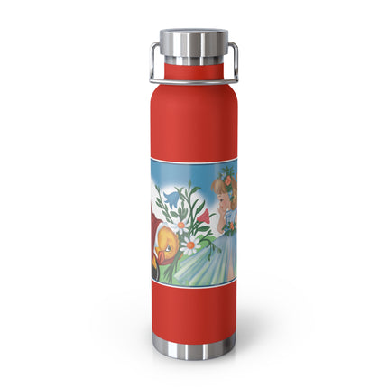 Fairy and Dapper Chick Copper Vacuum Insulated Bottle, 22 oz