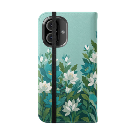 🐉🌿 The Dragon Keeper Flip Case – Art Deco Floral Fantasy