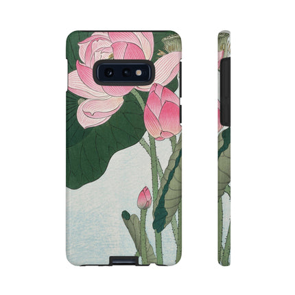 Blooming Lotus Flowers by Ohara Koson Phone Cases