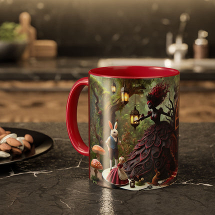 Malice in Wonderland – Gothic Halloween Colorful Mugs (11oz, 15oz)