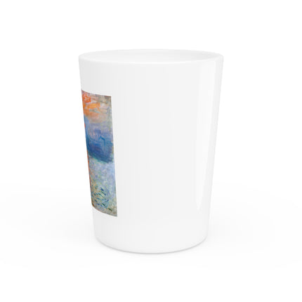 Sunrise by Claude Monet Ceramic Shot Glass