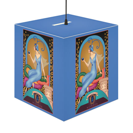 September & Sapphire Zodiac Light Cube Lamp