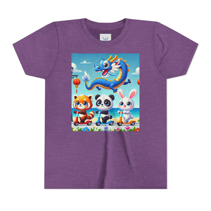 Seaside Scooter Friends Youth Short Sleeve Tee