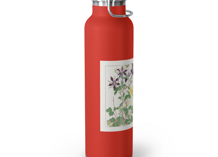 Aquilegia Flower by Tanigami Kônan Copper Vacuum Insulated Bottle, 22oz