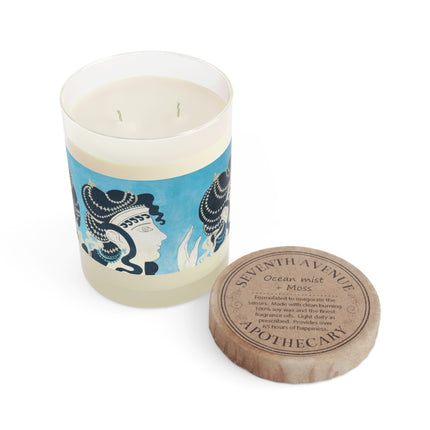 Reproduction of Ladies in Blue Scented Candle - Full Glass, 11oz