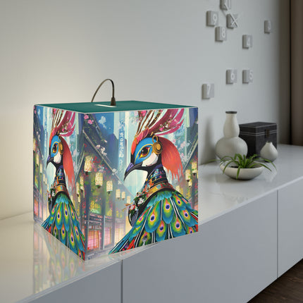 Techno Plumes Light Cube Lamp