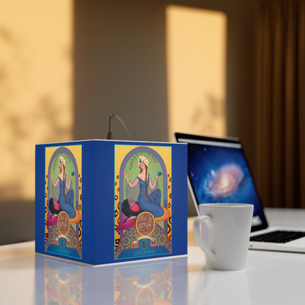 December & Tanzanite Zodiac Light Cube Lamp