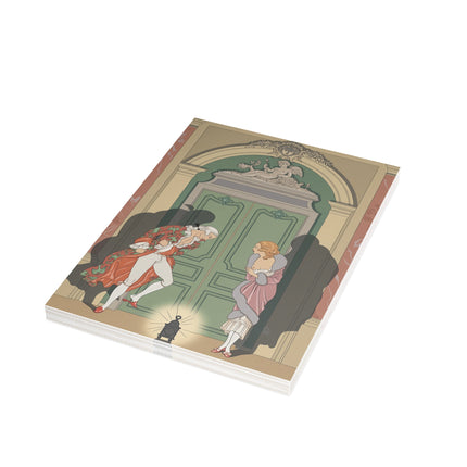 🕯️🌹 A Couple In Candlelight Postcards With Envelopes – George Barbier Art Deco Romance