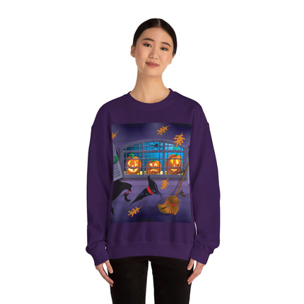 Whimsical Halloween Mischief Unisex Heavy Blend™ Crewneck Sweatshirt