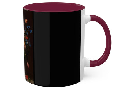A Bouquet of Flowers by Clara Peeters Colorful Mugs, 11oz