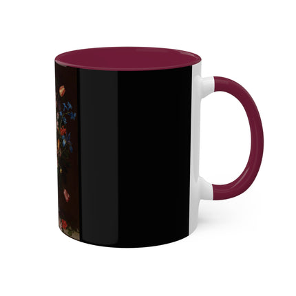 A Bouquet of Flowers by Clara Peeters Colorful Mugs, 11oz