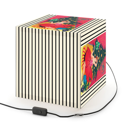 Art Deco Christmas Enchantment Light Cube Lamp