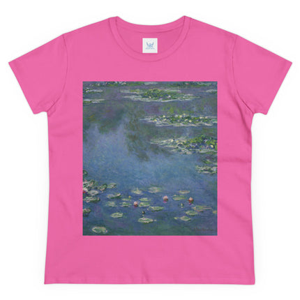 Water Lilies by Claude Monet Women's Midweight Cotton Tee
