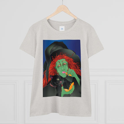 Mirror, Mirror A Witch's Touch Women's Midweight Cotton Tee