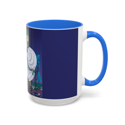 Moonlit Garden Waltz Colorful Mug (11oz, 15oz) – Rococo Romance, Garden Elegance & Enchanted Dance