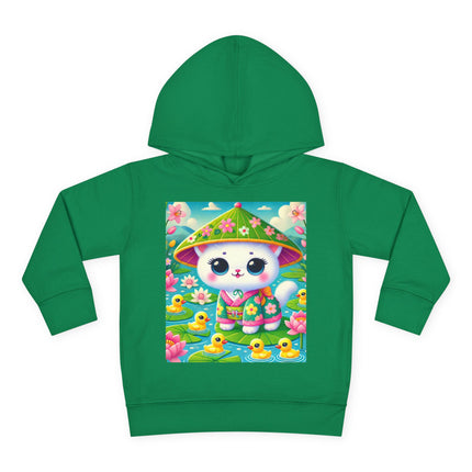 Lily Pond Stroll Toddler Pullover Fleece Hoodie