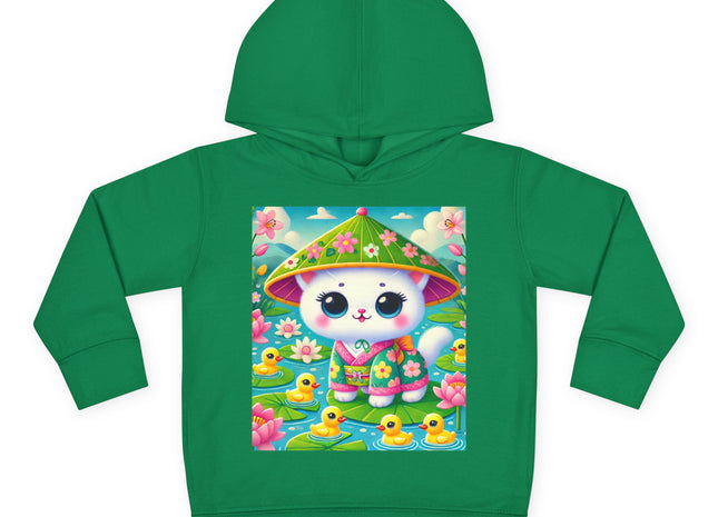 Lily Pond Stroll Toddler Pullover Fleece Hoodie