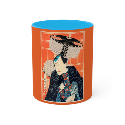 The Actor Kawarasaki Gonjūrō for a Fire Troupe by Tsukioka Yoshitoshi Colorful Mugs, 11oz