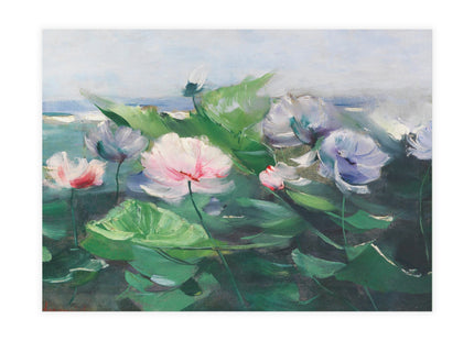 Water Lilies by Karl Hagemeister Postcards (envelopes included) - Bundles of 10, 30, 50 Pieces