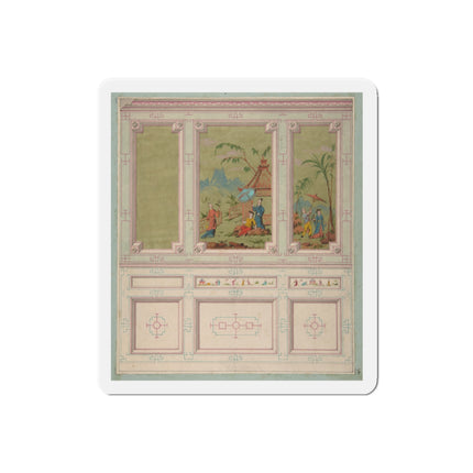 Chinoiserie scenes by Anonymous Die-Cut Magnets (5 Sizes)