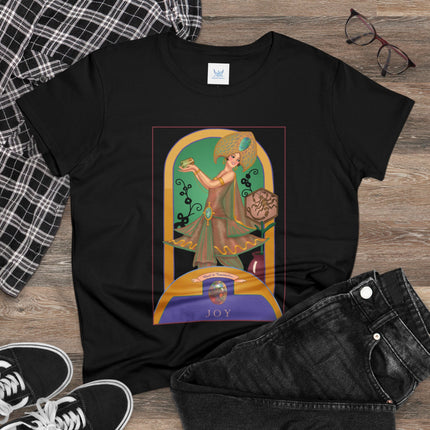 October & Opal, Tourmaline (from the Gem Series) by Sofia Chiostri Women's Midweight Cotton Tee