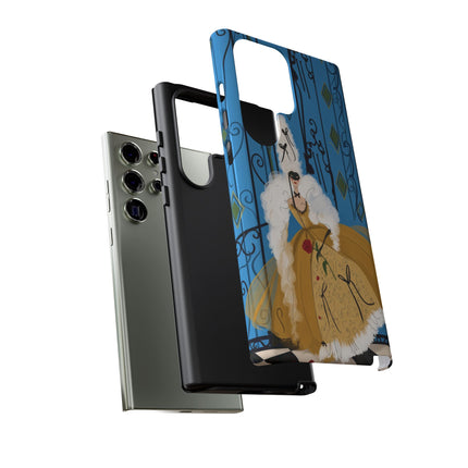 🎭🌹 The Lady At The Masquerade Gates Phone Case – Art Deco Fashion Illustration