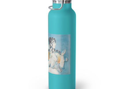 Reproduction of Ladies in Blue by Emile Gilliéron Copper Vacuum Insulated Bottle, 22oz