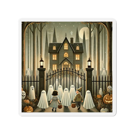 Ghostly Welcome – A Halloween Night Die-Cut Magnets (3 Sizes)